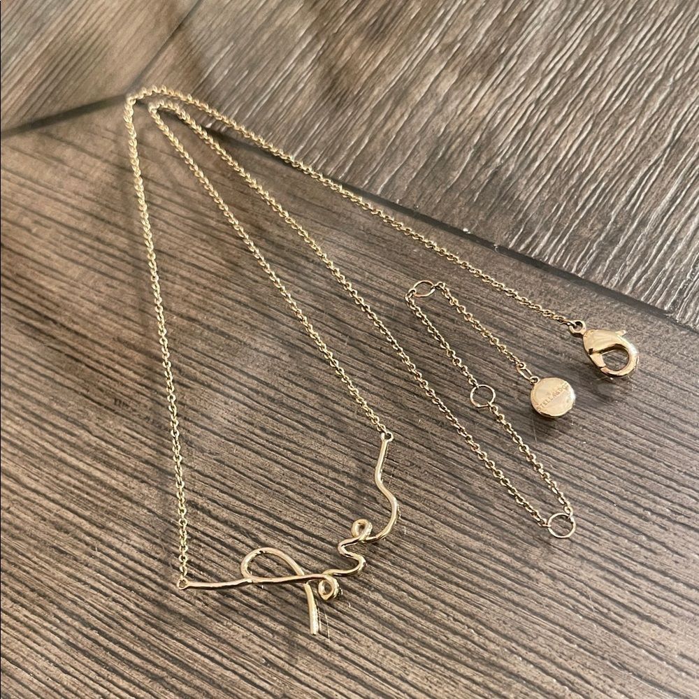 Love Gold Stella & Dot Necklace - N976G Dainty Script Necklace
